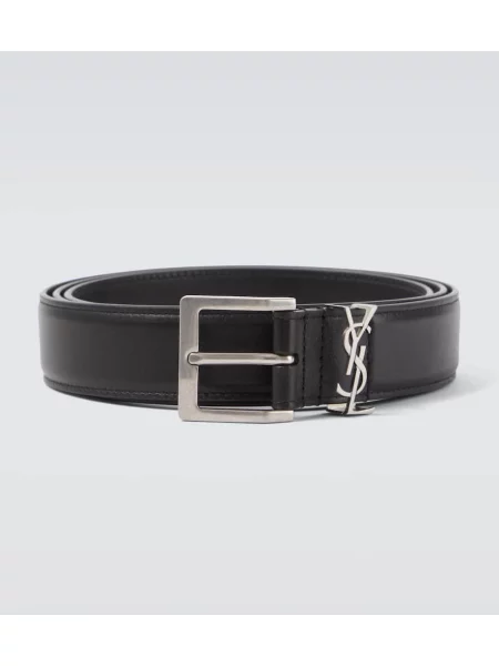 Curea Saint Laurent din piele negru