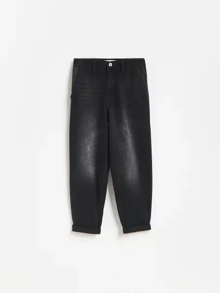 Reserved Джинси carrot fit чорний