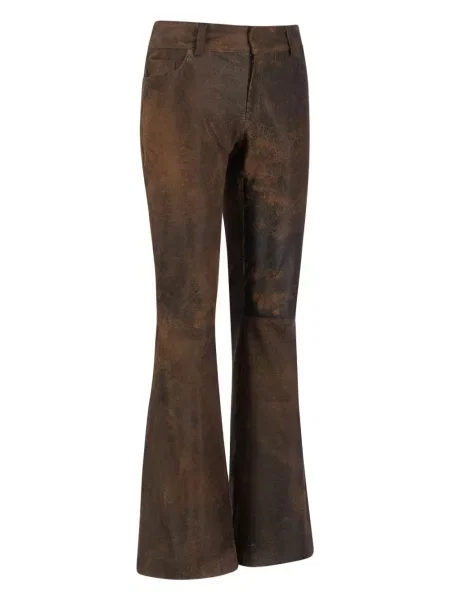 Pantaloni Dancassab evazate maro