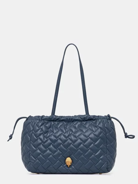 Кожена чанта Kurt Geiger London KENSINGTON тъмносиньо