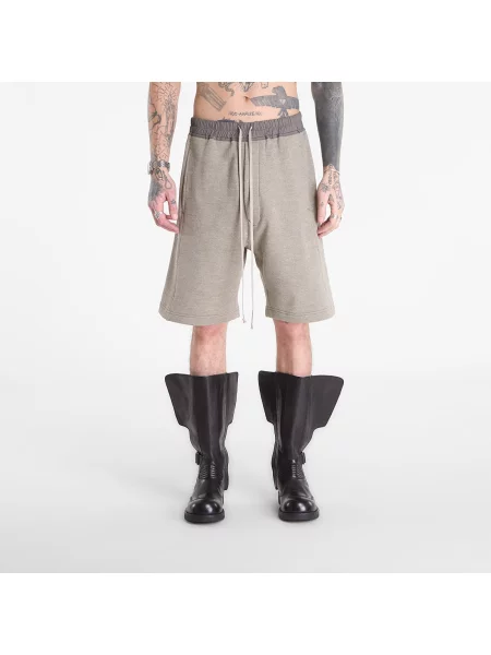 Široke noge kratke hlače Rick Owens Drkshdw melange siva