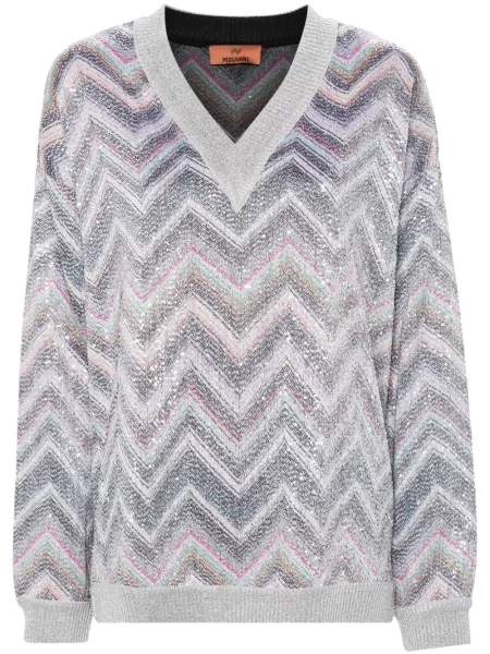 Pulover Missoni cu paiete gri