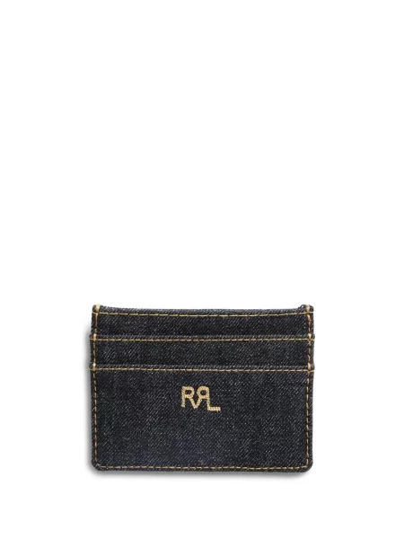 Portofel Ralph Lauren Rrl cu aplicații albastru
