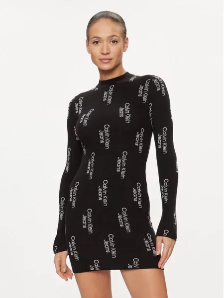 Calvin Klein Jeans Ежедневна рокля черен