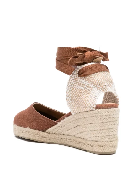 Cropp espadrile Castaner cu legături maro