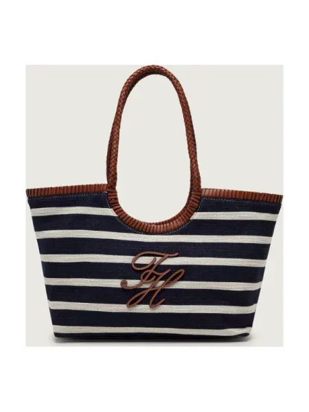 Tommy Hilfiger Táska Sötétkék fehér