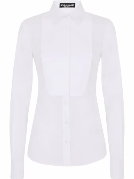 Cămașă Dolce & Gabbana din poplin alb