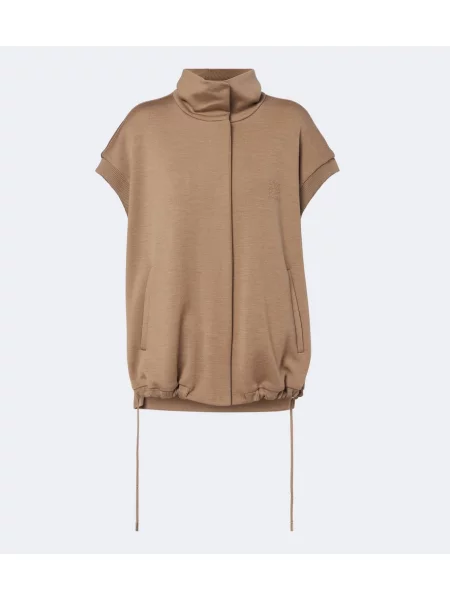 Vestă Max Mara de lână bej