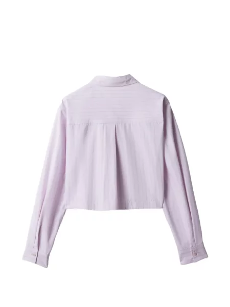 Dětska košile Maison Kitsuné fialová
