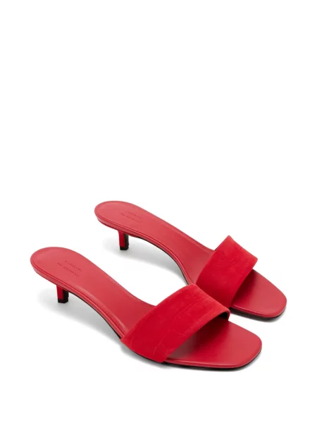 Papuci tip mules Loulou De Saison roșu