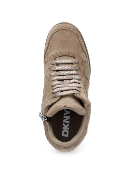 Sneakerși Dkny cu pană cu imagine maro