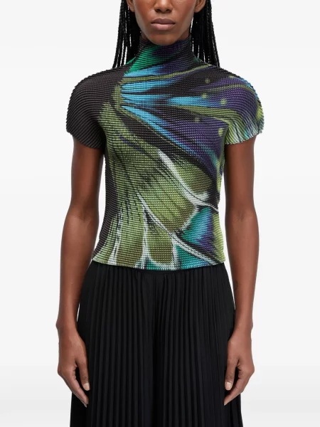 Top Osklen scurt negru