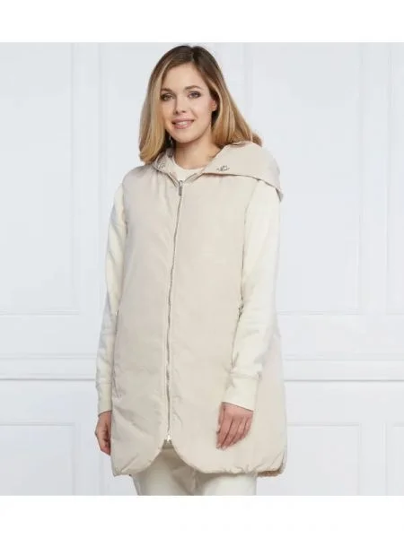 Peserico Cu două fețe vestă bej