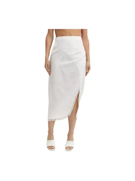 Lniana spódnica maxi Simkhai biała