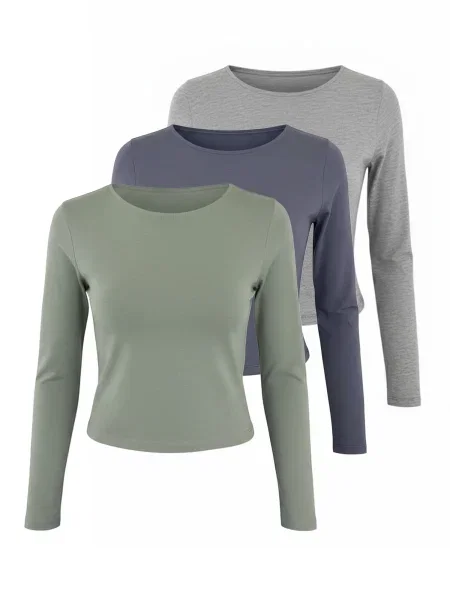 Studioselect Tricou Blanca albastru porumbel / amestecat / verde mentă gri