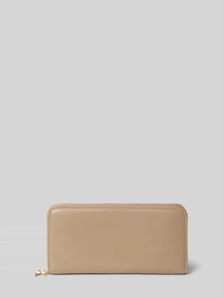 Calvin Klein portfel skórzany beżowy