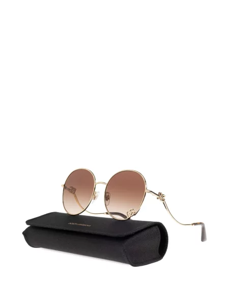 Okrugle sunčane naočale Dolce & Gabbana Eyewear s autogramom