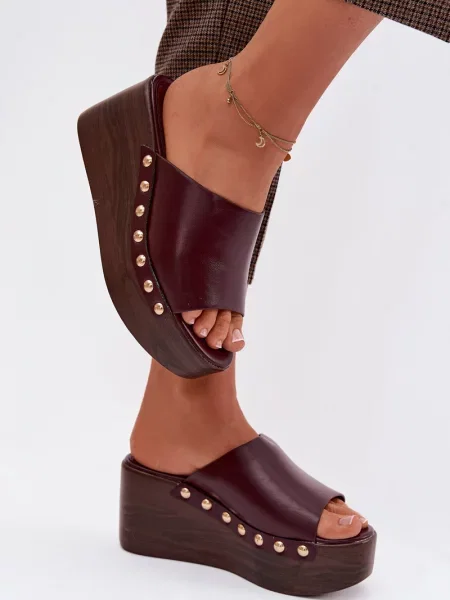 Sandale Boto cu platformă maro