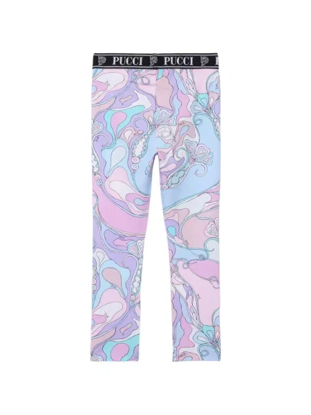 Legginsy dziecięce Pucci różowe