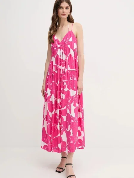 Marc Aurel rochie maxi evazați roz