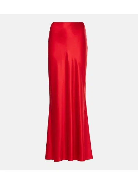 Fusta maxi The Sei din satin roșu