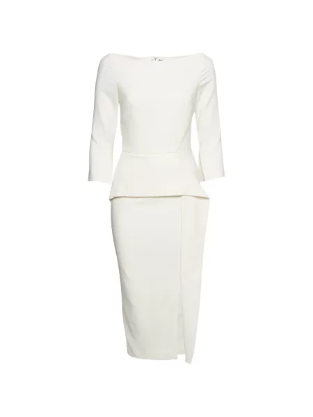 Rochie midi Roland Mouret alb