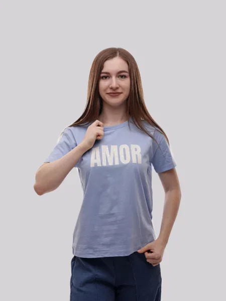 Футболка Lumo голубая