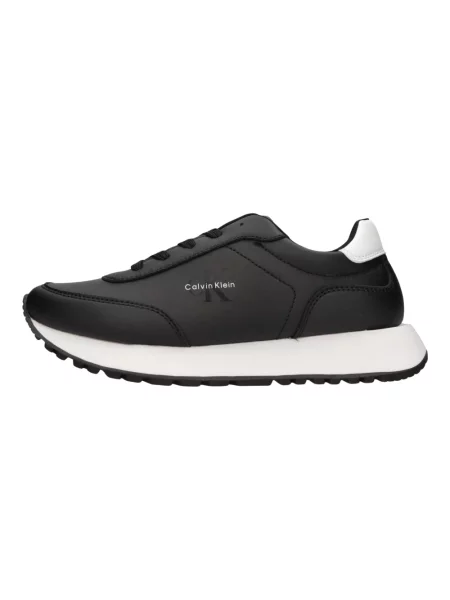 Sneakersy Calvin Klein skórzane czarne
