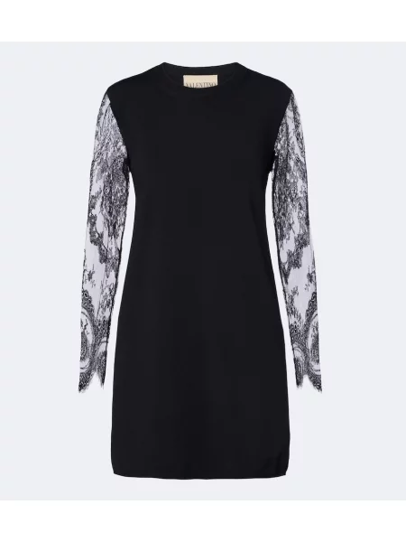 Rochie Valentino din dantelă negru