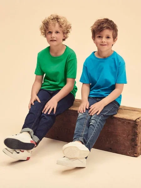 Tricou copii Fruit Of The Loom verde