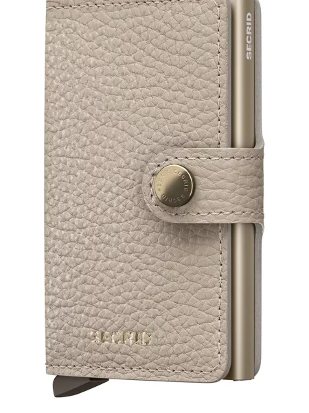 Secrid portofel de piele PEBBLE bej