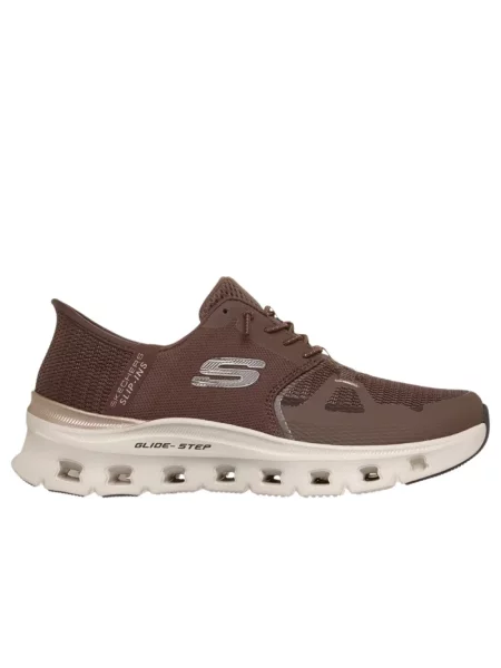 Sneakersy Skechers brązowe