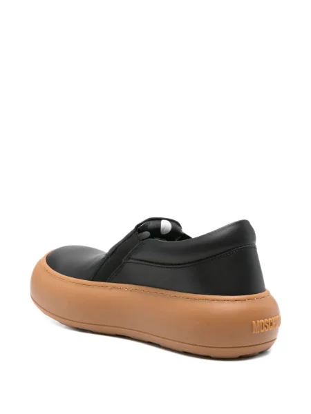 Slip on sportbačiai Moschino su platforma juoda