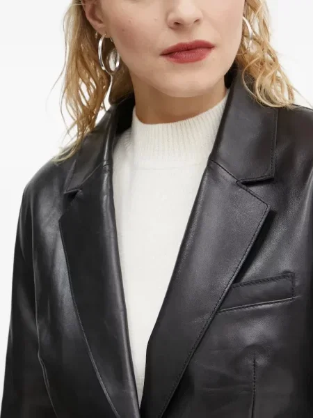 Marynarka Stand Studio skórzana czarna