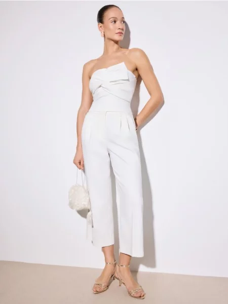 Mohito Culotte kelnės kreminė