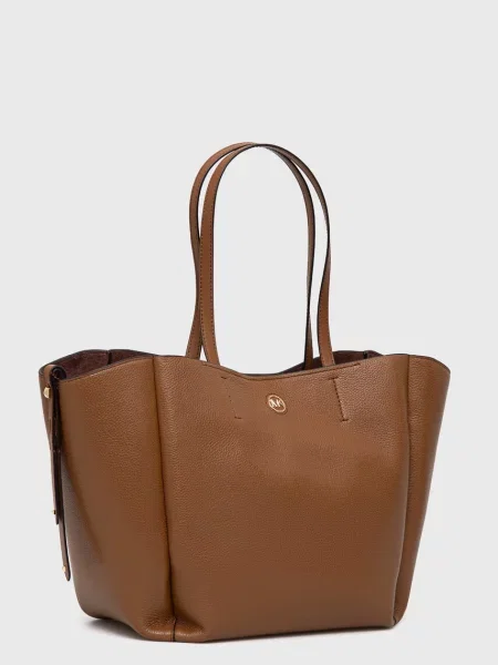 Shopperka Michael Michael Kors zamszowa biznesowa brązowa