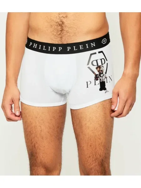 Philipp Plein Chiloți boxer Teddy 2 alb