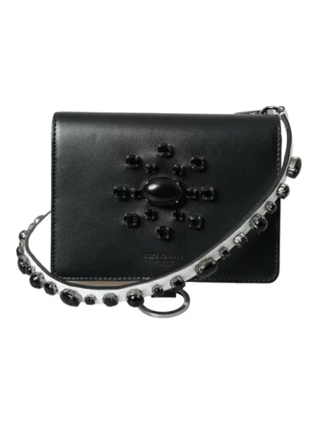 Portfel Dolce And Gabbana skórzany czarny
