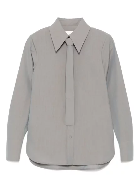 Риза Jil Sander връзки сиво