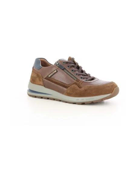 Sneakersy Mephisto skórzane brązowe