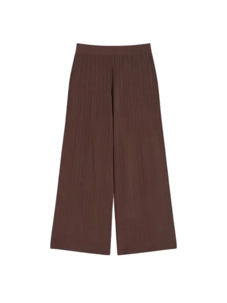 Spodnie Weekend Max Mara brązowe