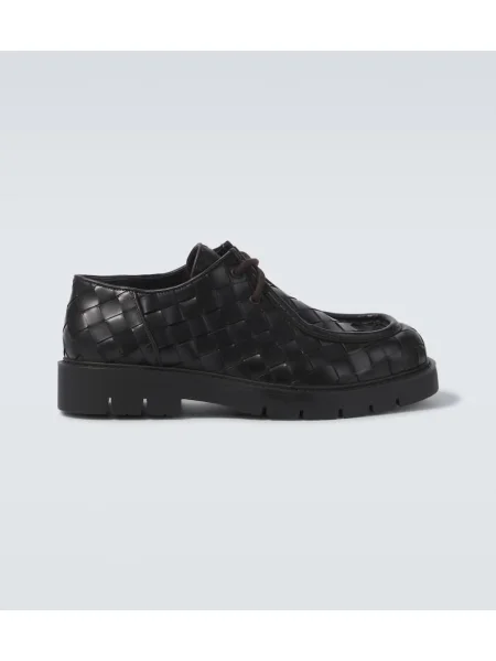 Pantofi derby Bottega Veneta din piele maro