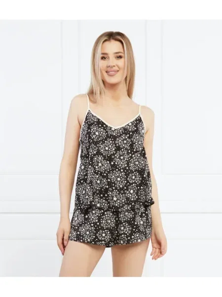 DKNY SLEEPWEAR Pijama | Relaxed fit negru