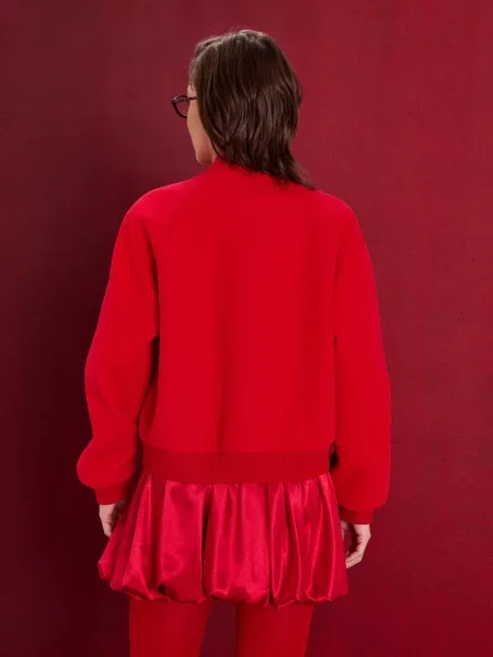 Бомбер куртка з червоний