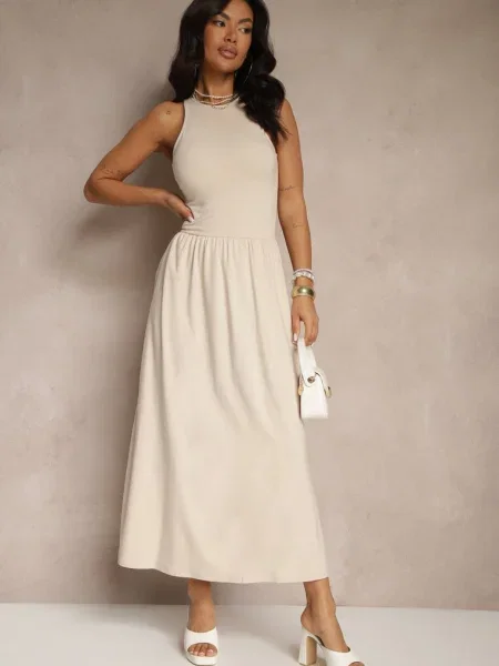 Rochie Lirevane deschis bej