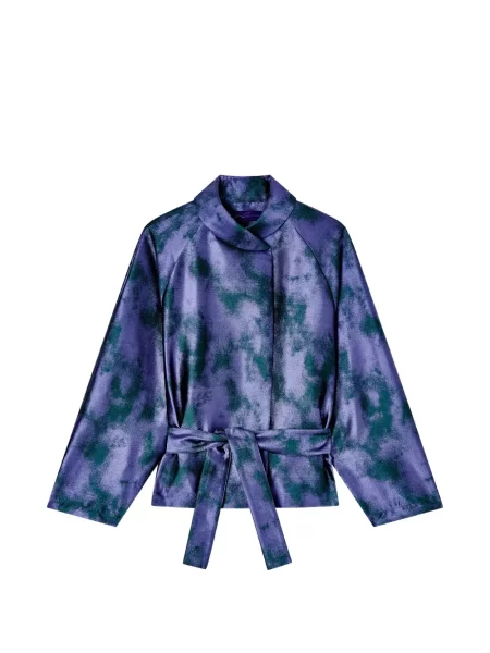 Cu centură geacă Giorgio Armani violet