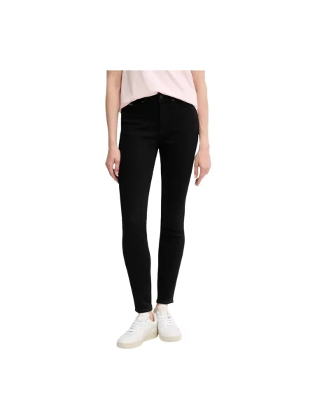Jeansy skinny Calvin Klein Jeans z wysoką talią czarne