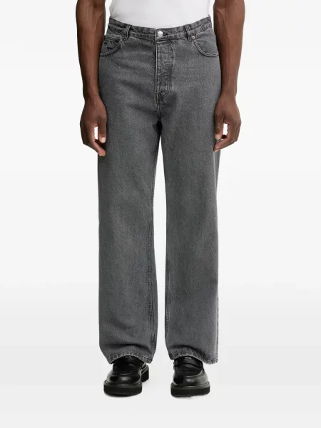 Blugi Filling Pieces cu 5 buzunare gri