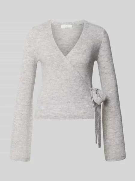 Kardigan o kroju regular fit z dodatkiem wełny w kopertowym stylu Gina Tricot