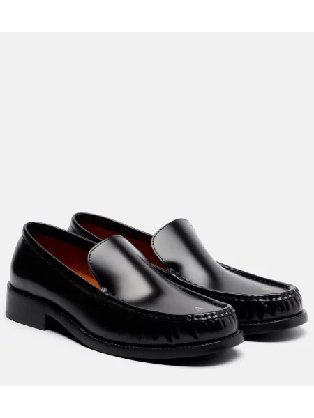 Pantofi loafer Acne Studios din piele negru